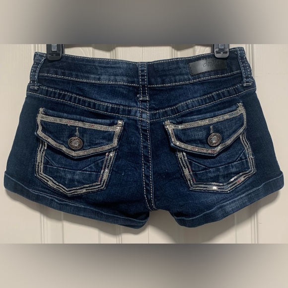 Daytrip Pants - Daytrip Scorpio Low Rise Blingy Jean Shorts